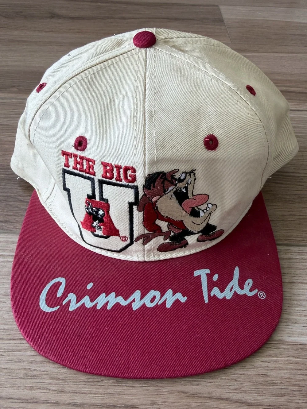 90’s University of Alabama Looney Tunes Taz SnapBack Hat - Picture 1 of 4